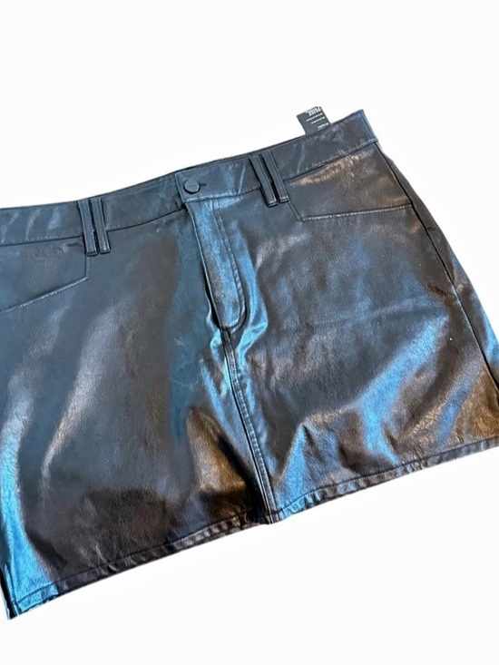 PAIGE Dresses & Skirts - Paige Tarra Faux Leather Mini Skirt in Black